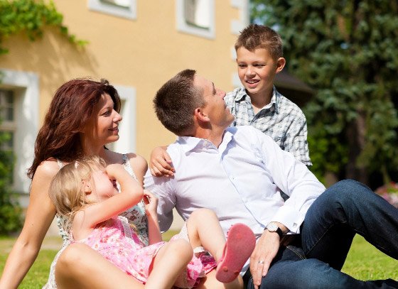 Family outdoors